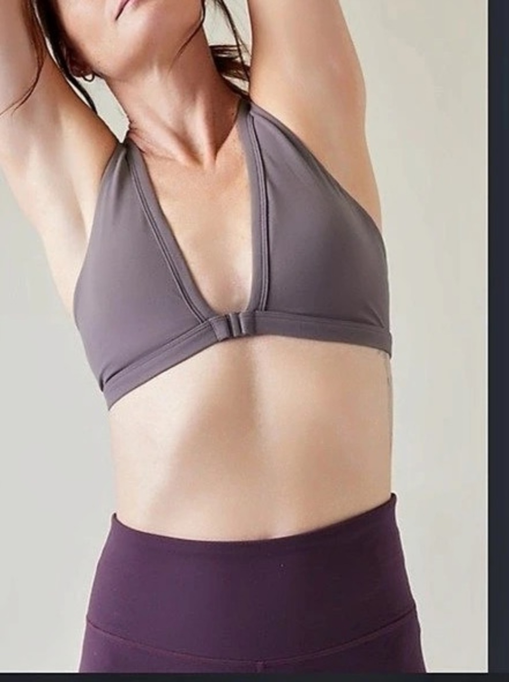 Athleta Harmony Bra A-C Purple Athletic Bra Like New